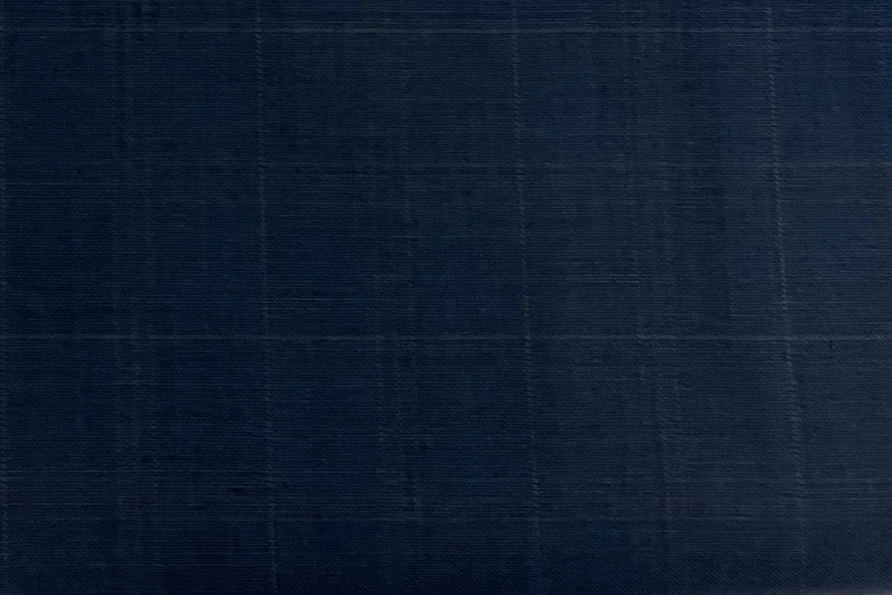 Caesar Romeo 27641-110 DK BLUE W/ ALMOND WP fabric swatch