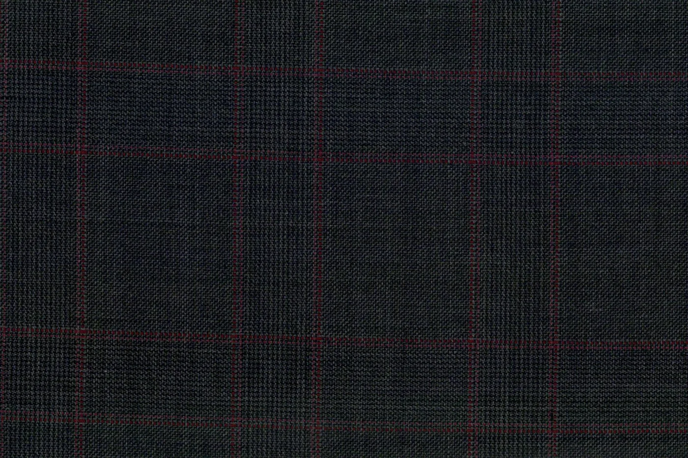 Caesar Romeo 27658-110 DK.GREY W/RED CHK fabric swatch