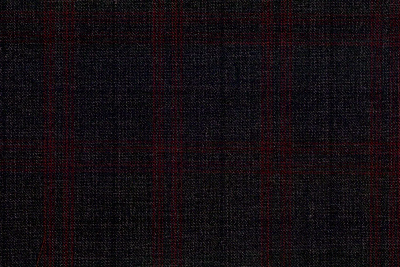Caesar Romeo 27666-110 DK.GREY W/RED CHK fabric swatch