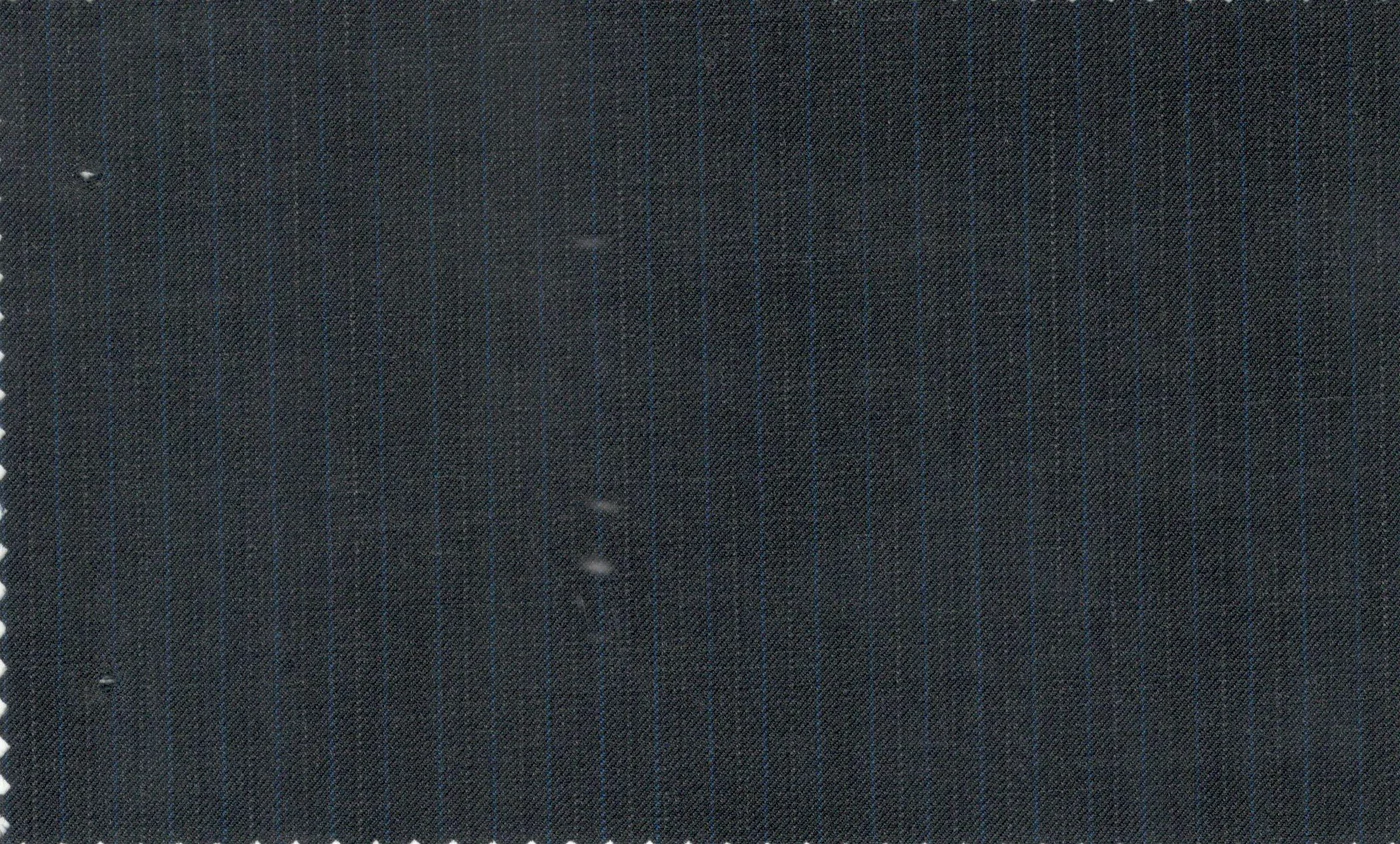 Caesar Romeo 29618-110 Dk. Grey w/ Blue Double Stripe fabric swatch