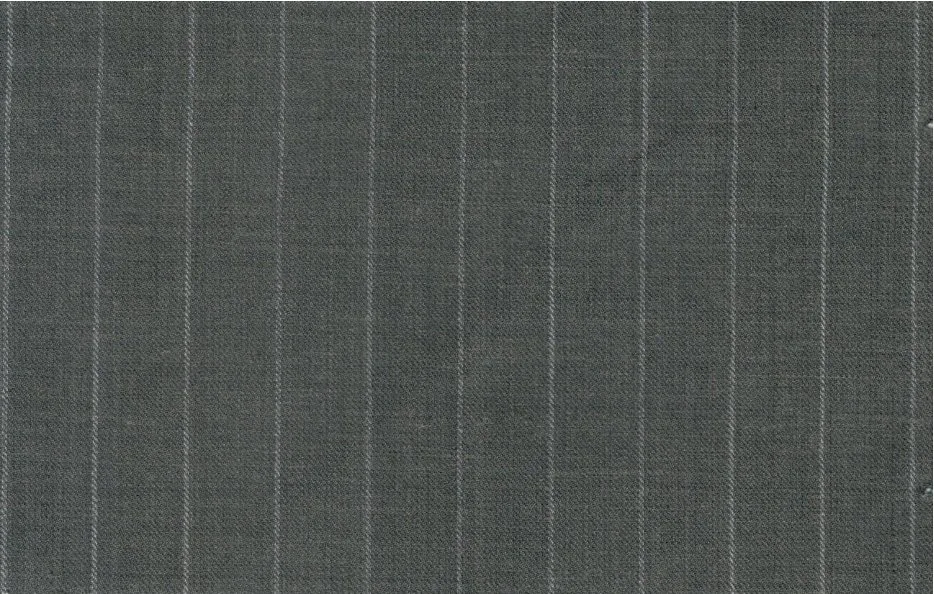 Caesar Romeo 30216-110 Medium Grey Chalkstripe fabric swatch
