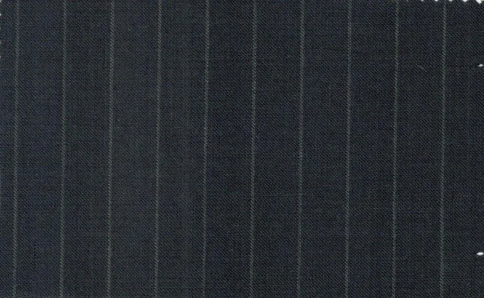 Caesar Romeo 30217-110 Charcoal Grey Chalkstripe fabric swatch