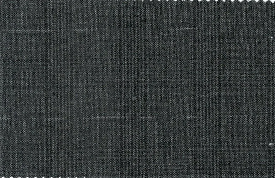 Caesar Romeo 30228-110 Grey Check fabric swatch