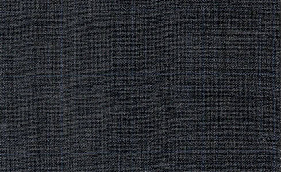 Caesar Romeo 30256-110 DK. GREY W/ BLUE CHECK fabric swatch