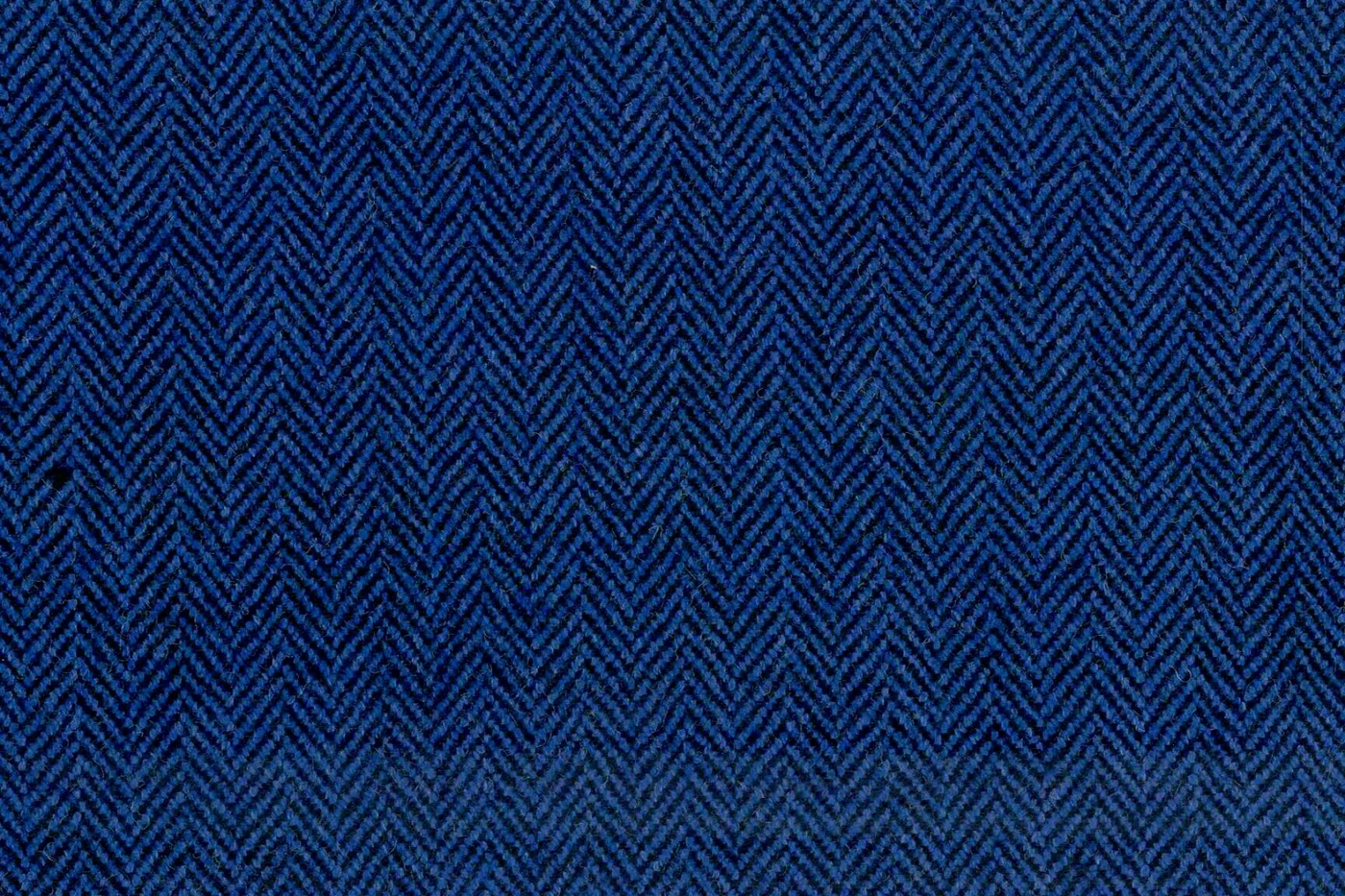 Devonshire Tweeds 27966-195 COBALT BLUE HBONE fabric swatch