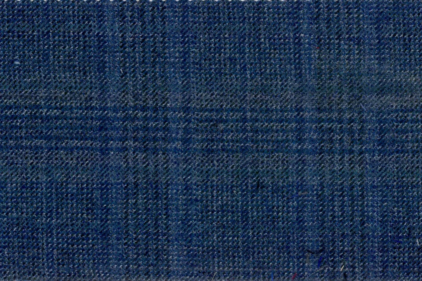 Devonshire Tweeds 28543-195 BLUE CHECK fabric swatch
