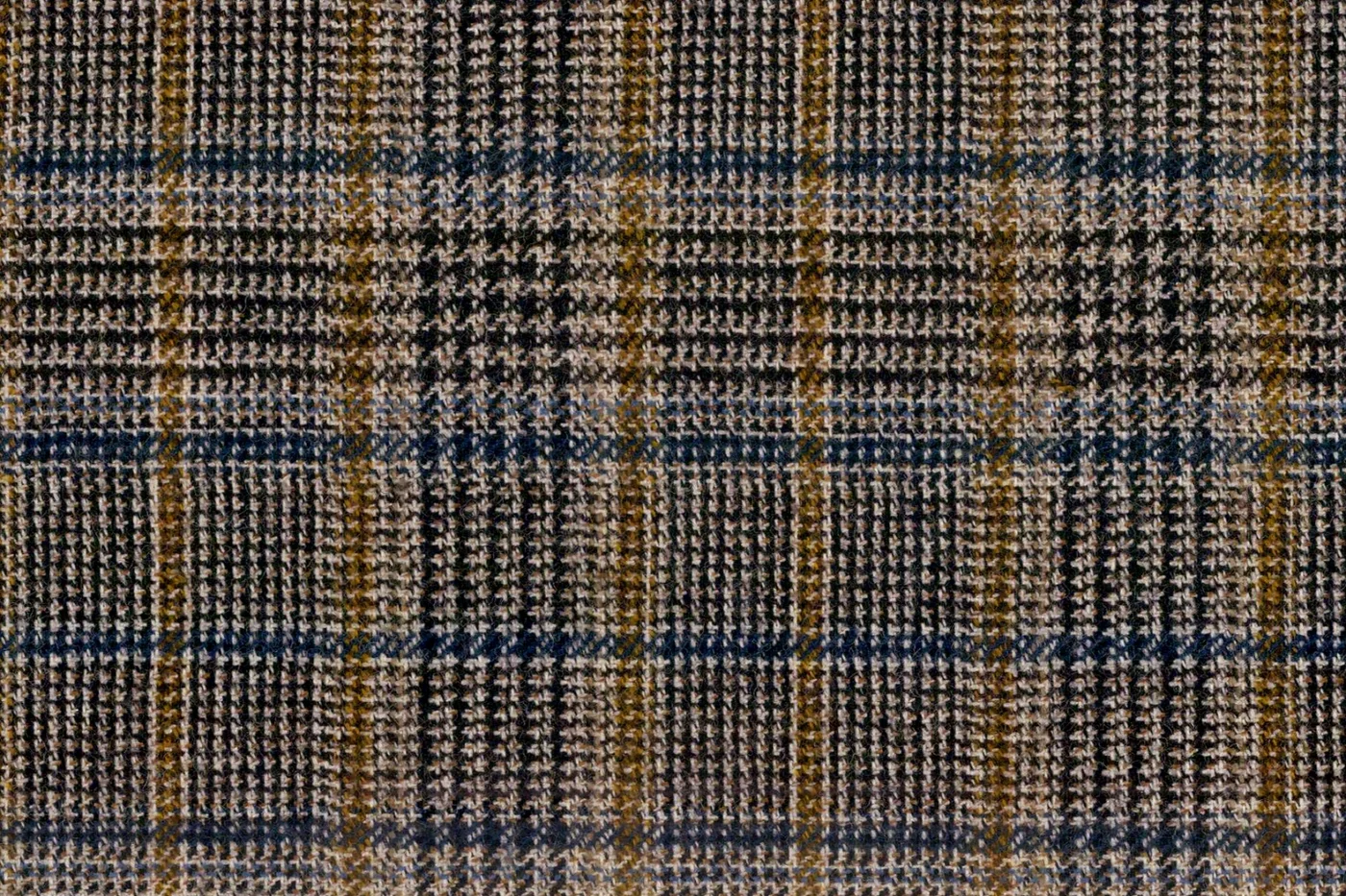 Devonshire Tweeds 28544-195 GREY FANCY CHECK fabric swatch