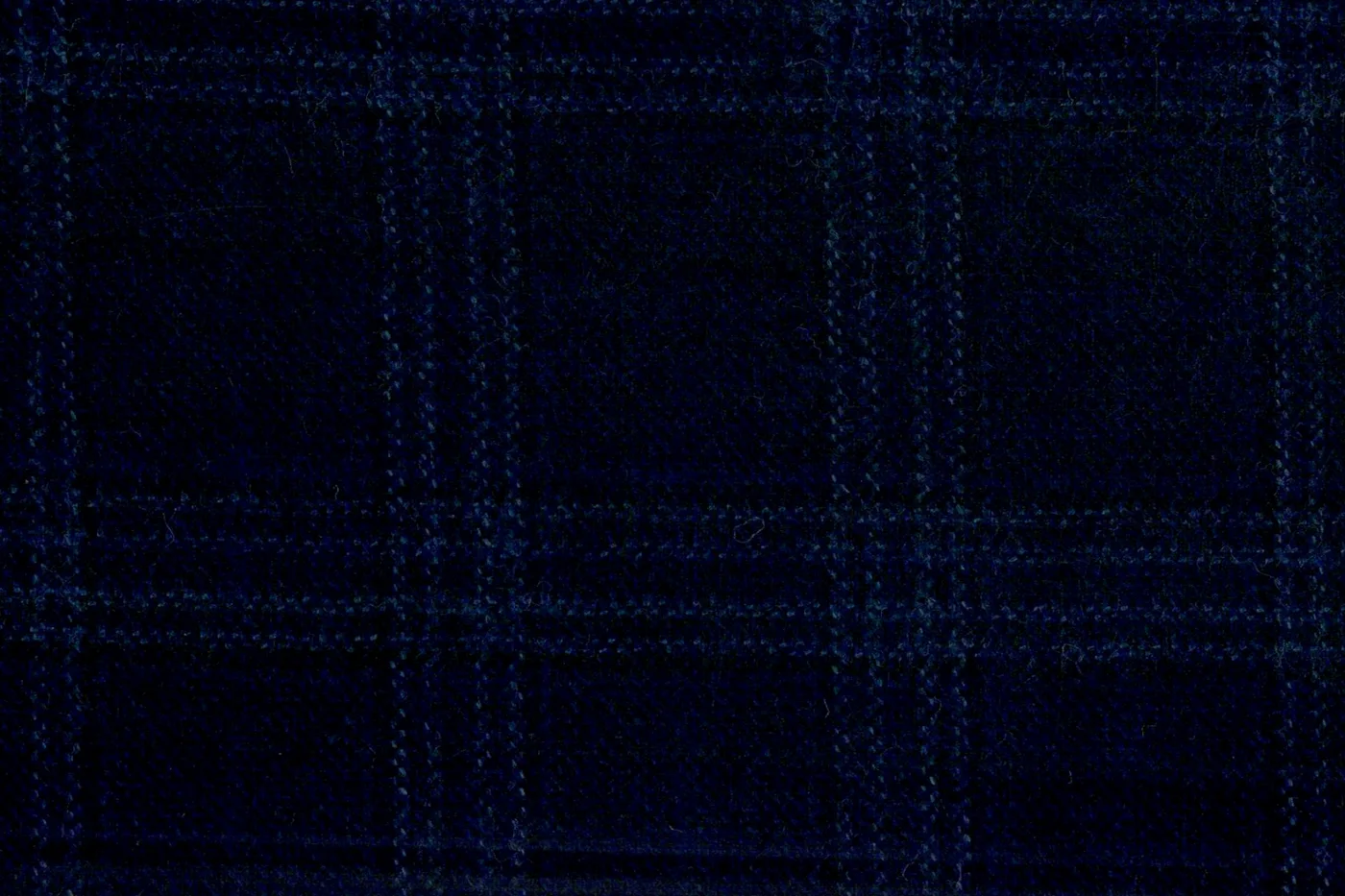 Devonshire Tweeds 28569-195 DARK NAVY CHECK fabric swatch