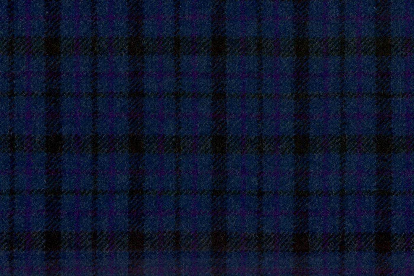 Devonshire Tweeds 28574-195 M.BLUE W/PURPLE CHECK fabric swatch