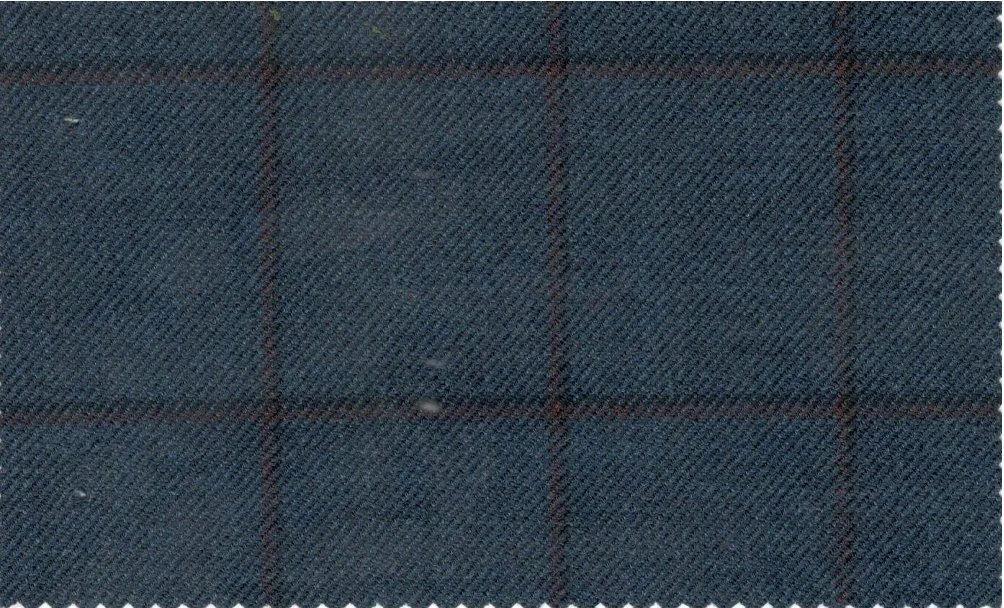 Devonshire Tweeds 29299-195 Blue Windowpane fabric swatch