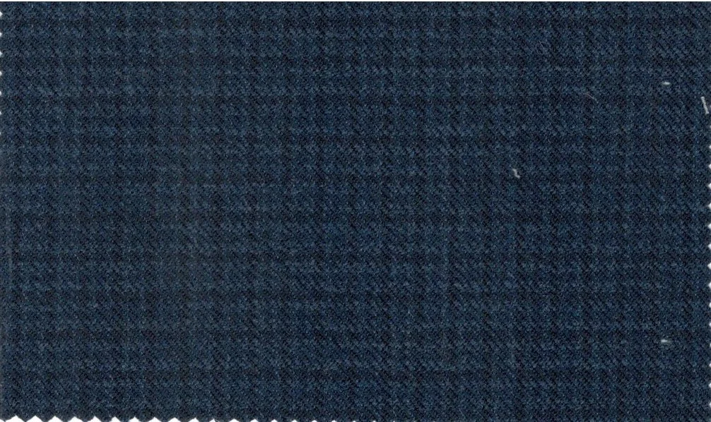 Devonshire Tweeds 30024-195 Navy Houndstooth fabric swatch