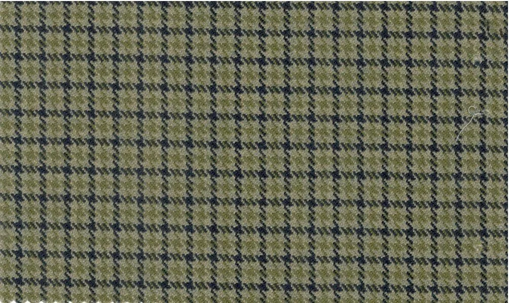 Devonshire Tweeds 30029-195 Light Green Houndstooth fabric swatch