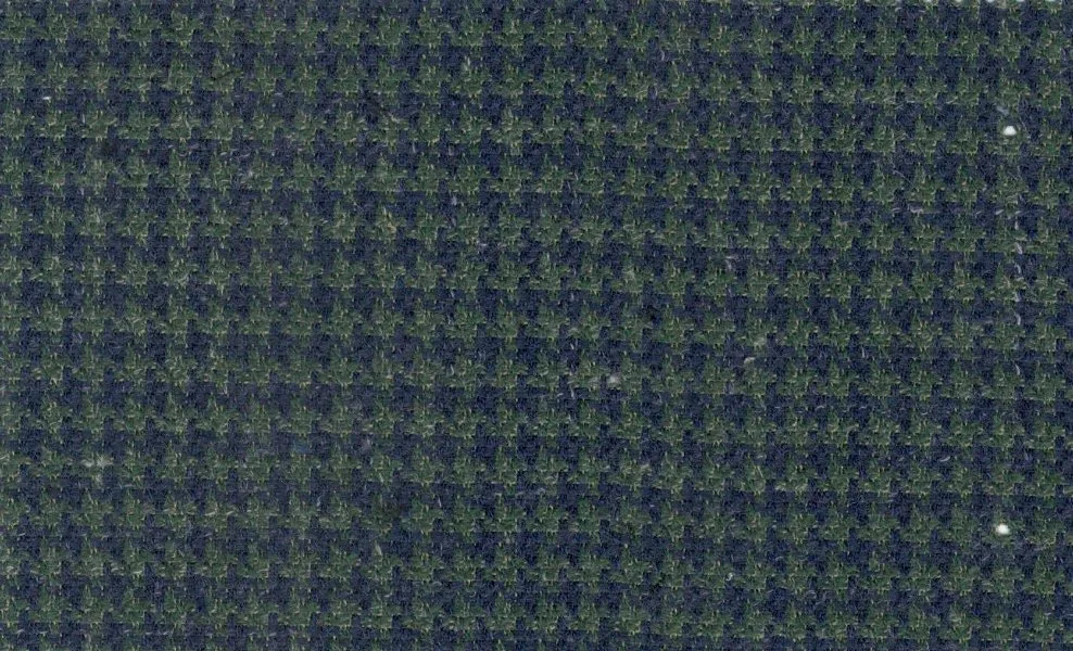 Devonshire Tweeds 30066-210 Green Houndstooth fabric swatch