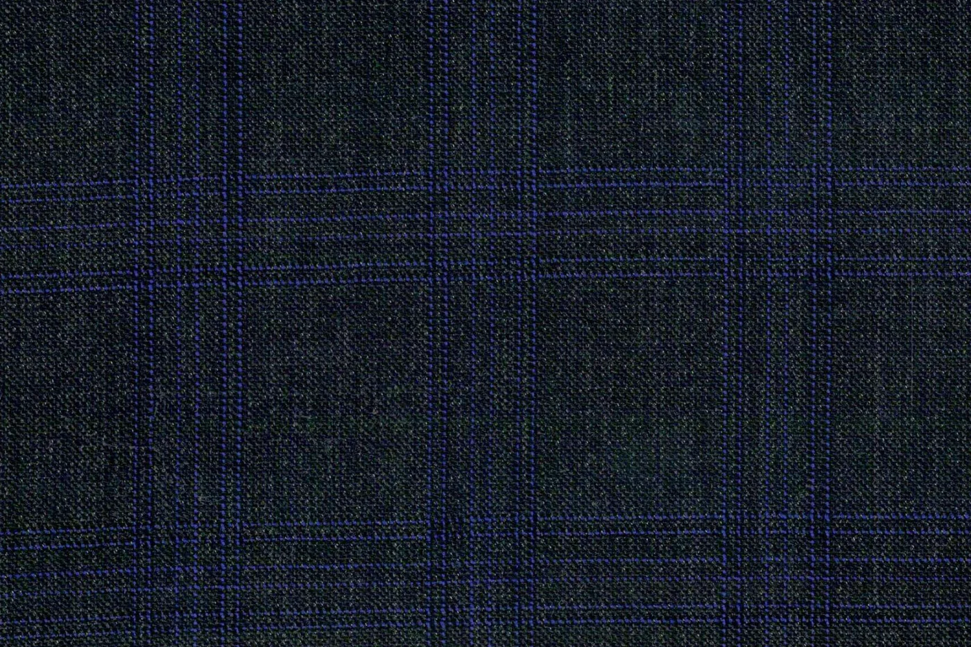 Dormeuil Amadeus 27088-625 GREY W/BLUE CHK fabric swatch