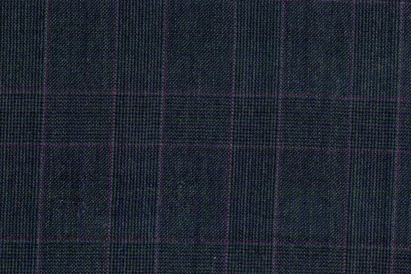 Dormeuil Amadeus 27895-625 DK.GREY W/PRPL CHK fabric swatch