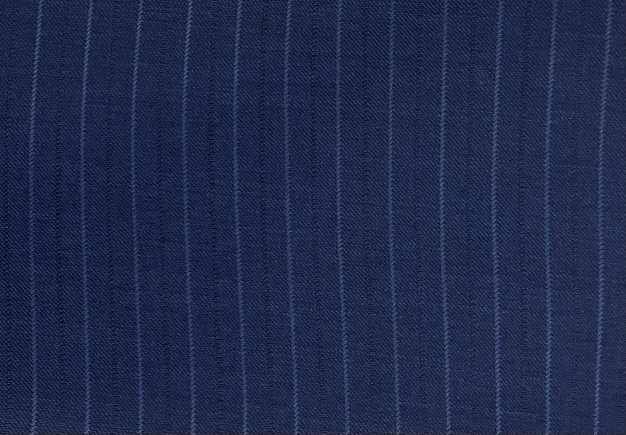 Dormeuil Amadeus 28808-625 NAVY W/BLUE STRIPE fabric swatch