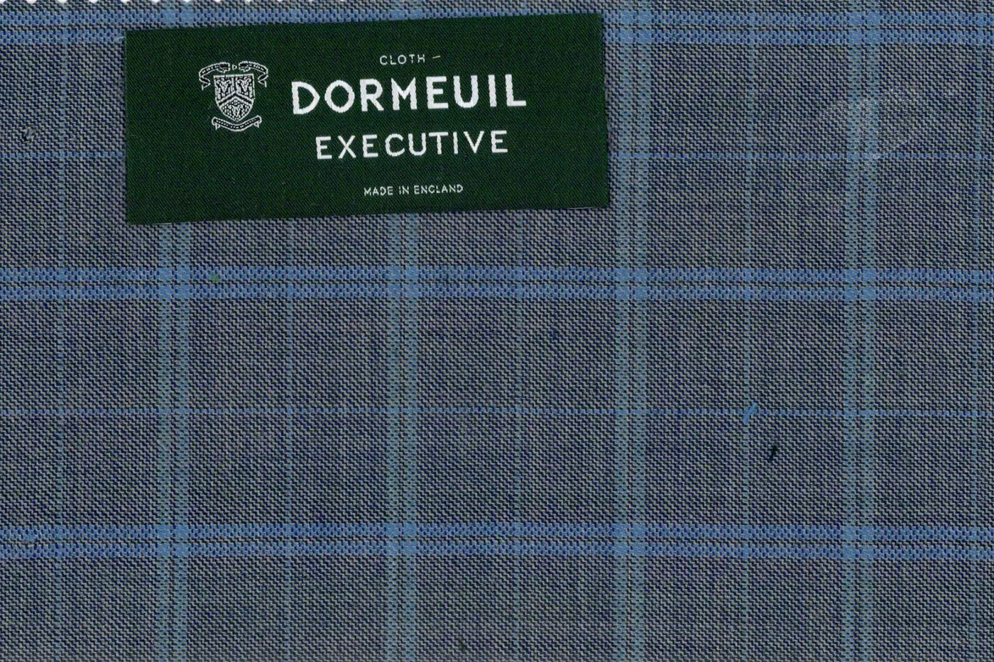 Dormeuil Executive 27726-625 LT.GREY W/BLUE WP fabric swatch