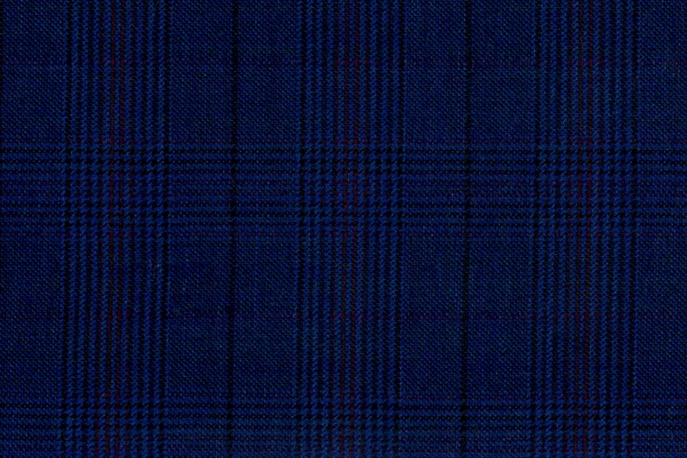 Dormeuil Executive 28293-625 BLUE WIRED CHECK fabric swatch