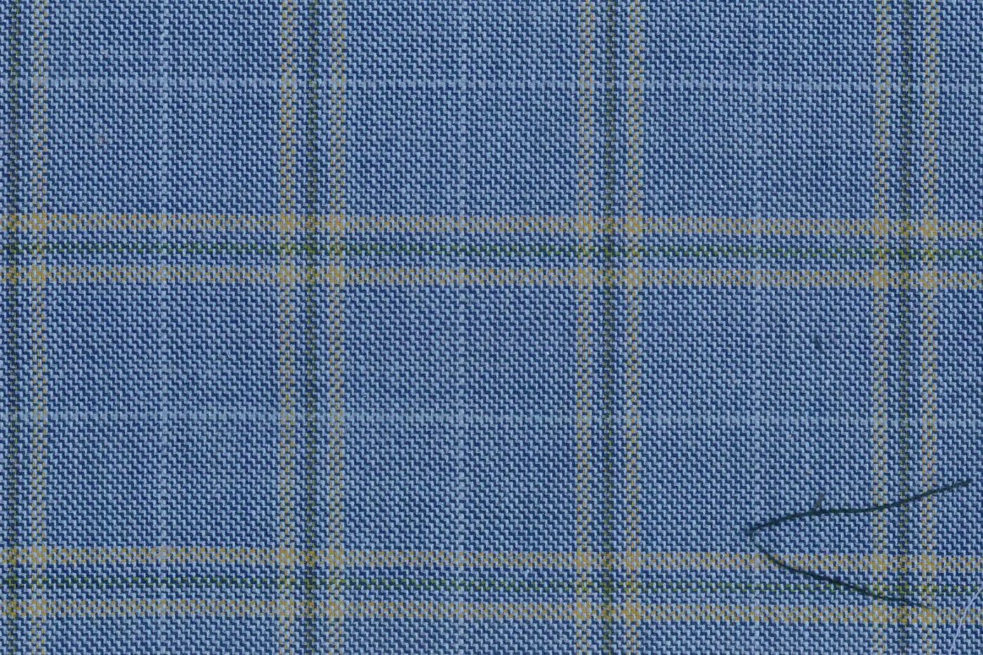 Ferre 25244-340 BLUE W/TAN WPANE fabric swatch