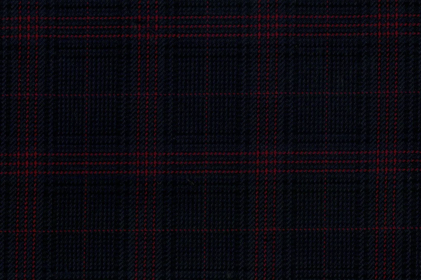 Ferre 25248-340 BLUE W/RED CHK fabric swatch
