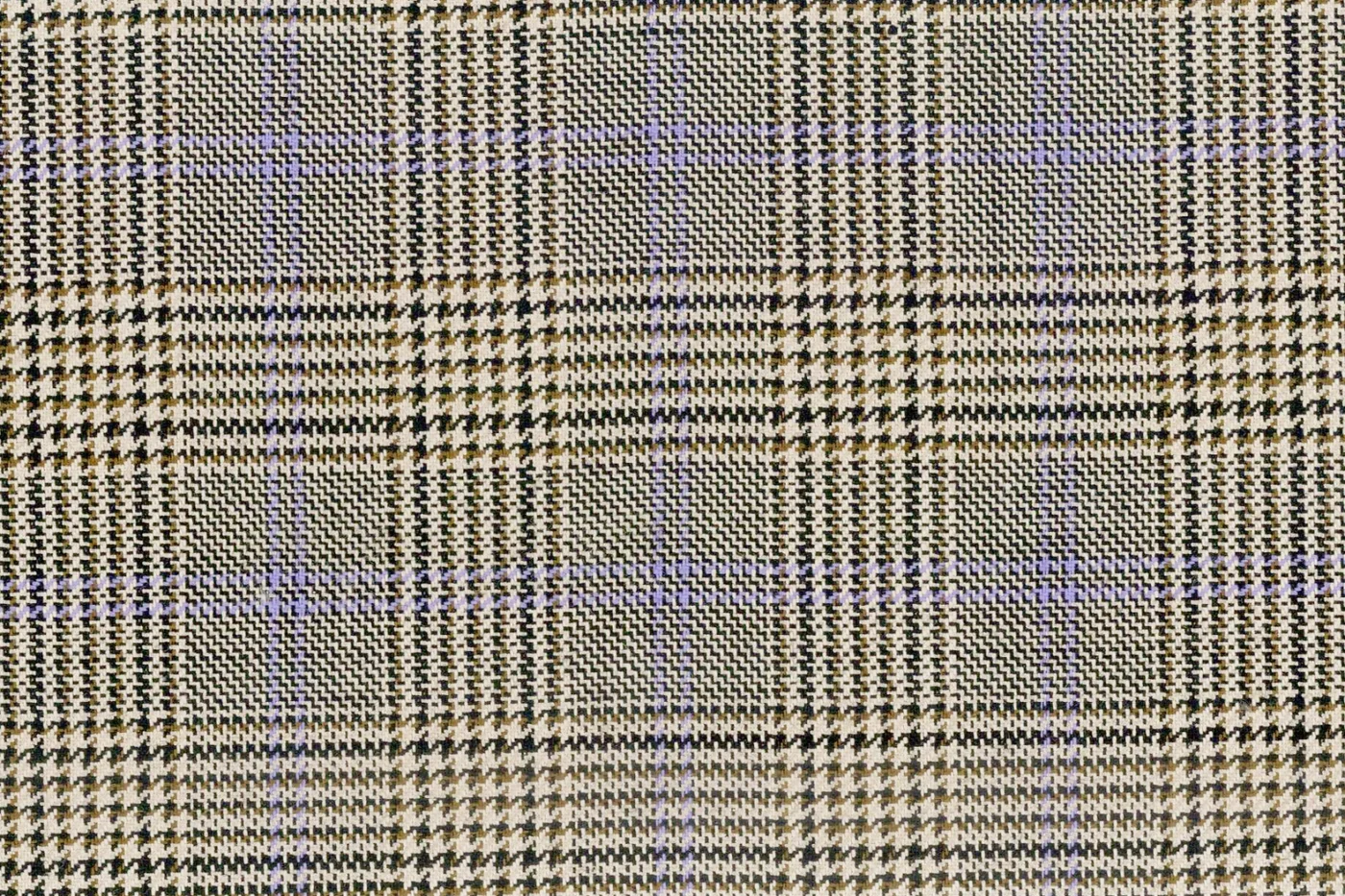 Ferre 26048-340 BEIGE W/PRPL CHECK fabric swatch