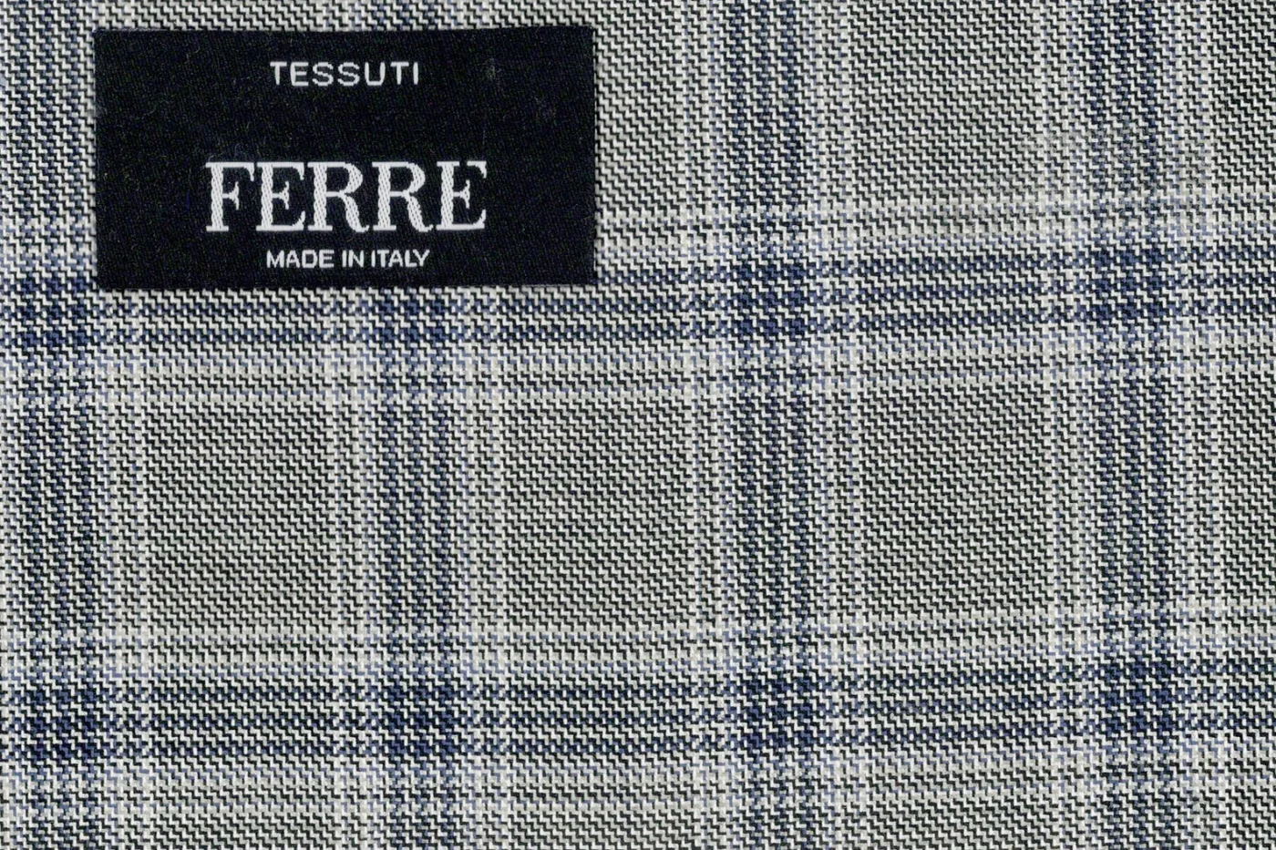 Ferre 27133-340 LIGHT GREY CHECK fabric swatch