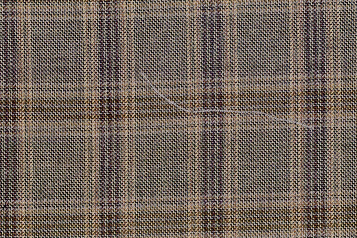 Ferre 27136-340 ASH BROWN CHECK fabric swatch