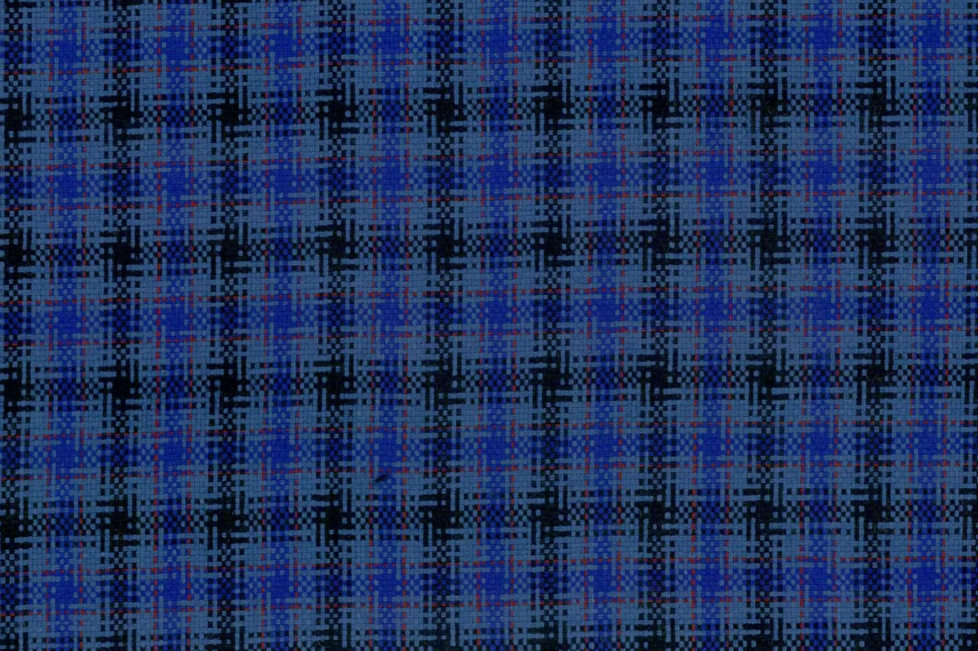 Ferre 28207-250 MEDIUM BLUE CHECK fabric swatch