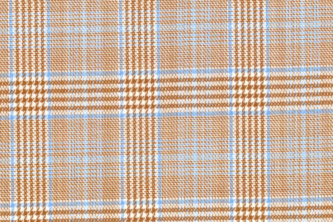 Ferre 28223-250 BEIGE W/BLUE CHK fabric swatch
