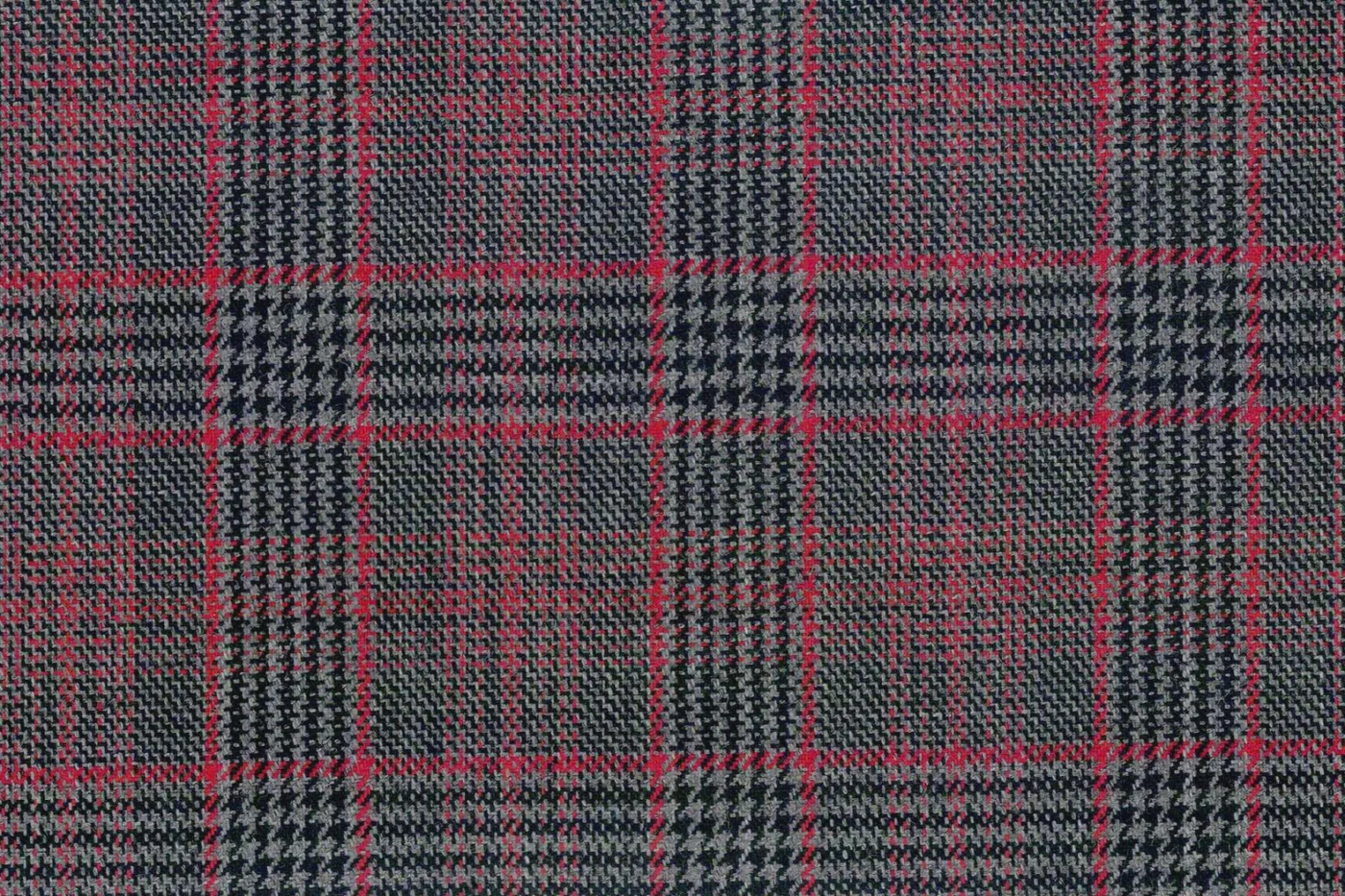 Ferre 28224-250 GREY W/RED CHECK fabric swatch