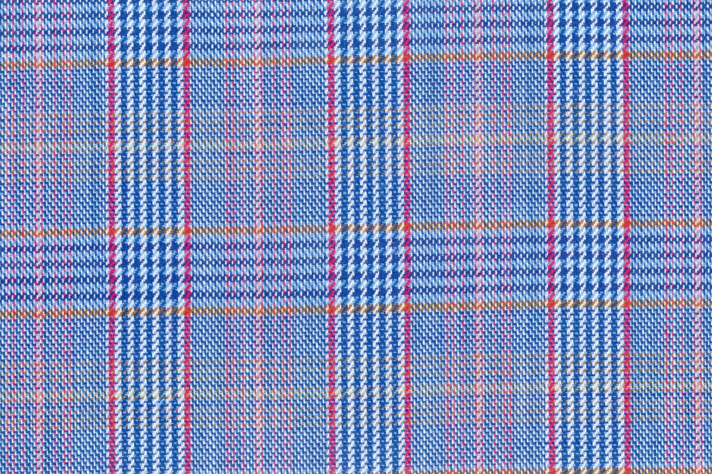 Ferre 28227-250 LT.BLUE FANCY CHK fabric swatch