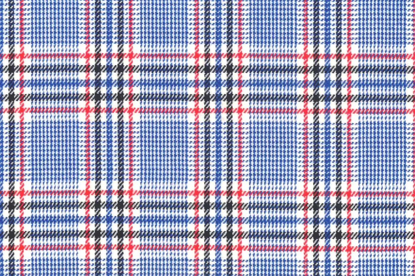 Ferre 28234-250 LT.BLUE W/RED CHK fabric swatch