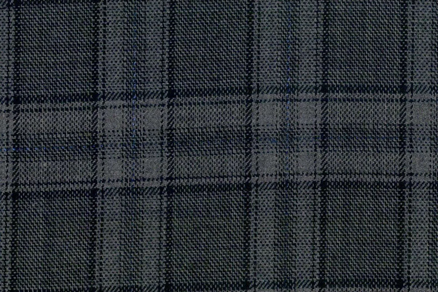 Ferre 28730-250 GREY CHK W/NATURAL SLUB fabric swatch