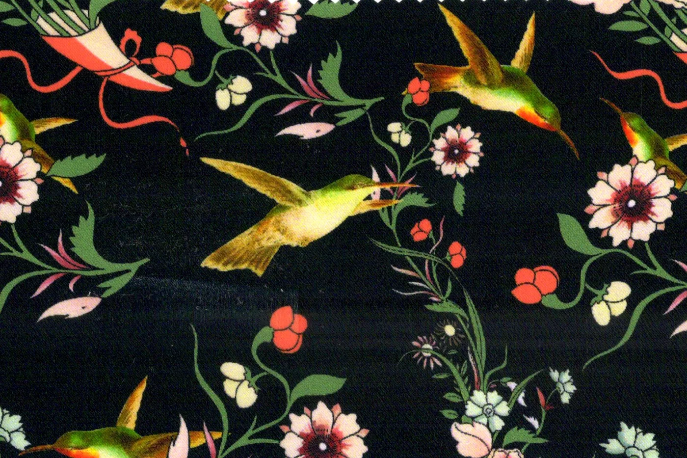 Flash Lining 28021-65 BIRDS WATCH fabric swatch