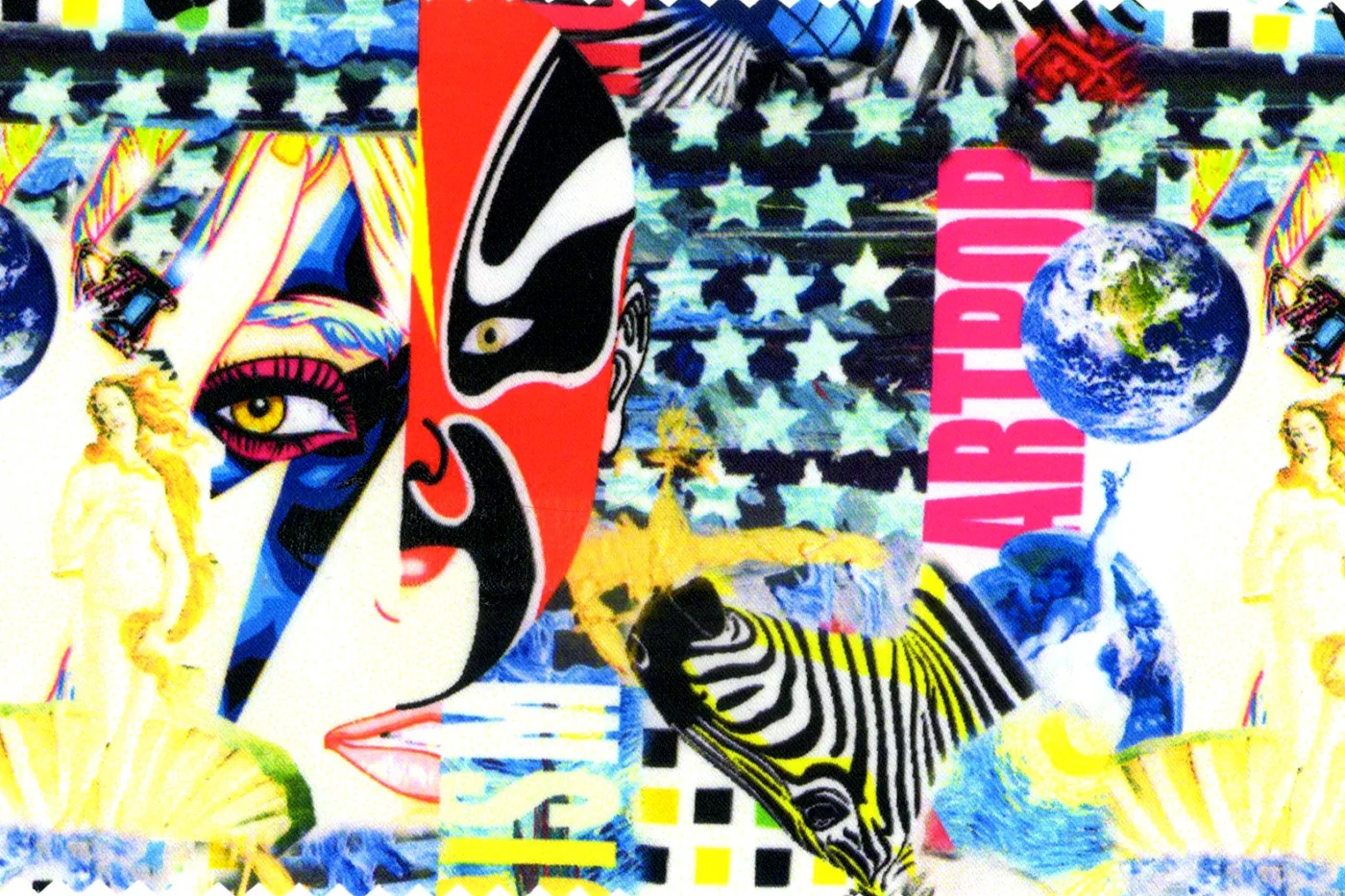 Flash Lining 28033-65 POP ART fabric swatch
