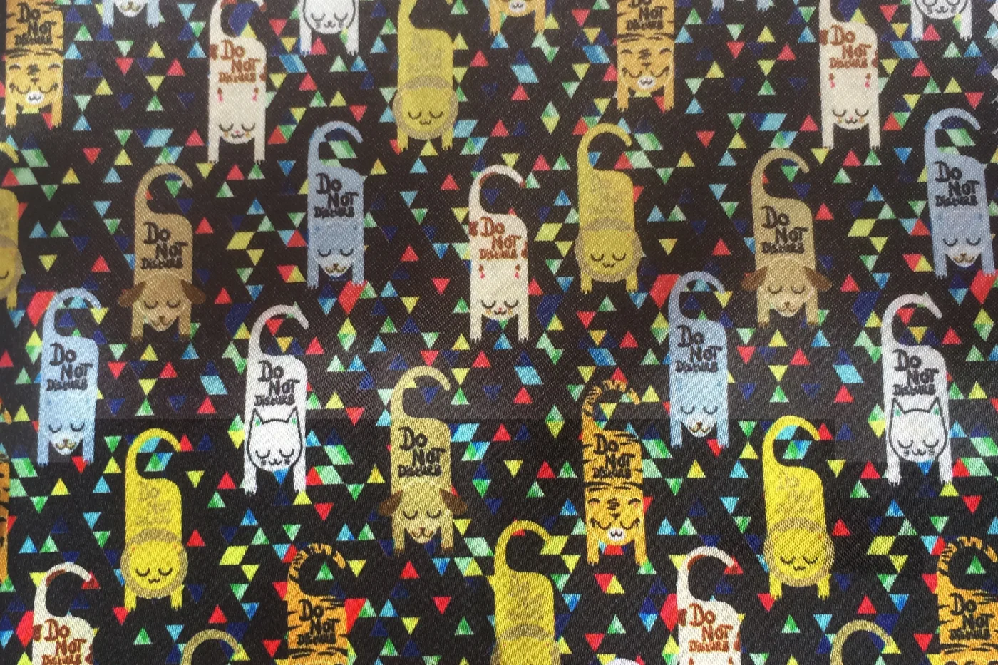 Flash Lining 28245-65 DO NOT DISTURB fabric swatch