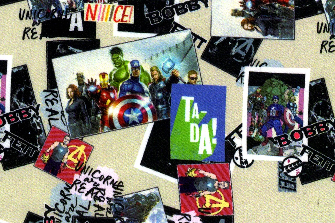 Flash Lining 28494-65 AVENGERS fabric swatch