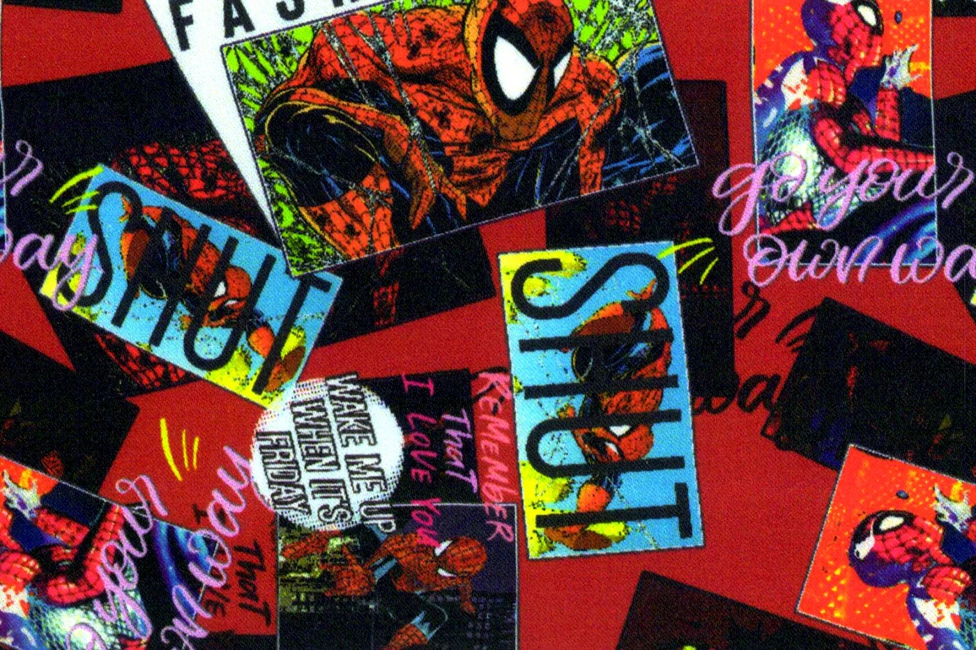 Flash Lining 28496-65 SPIDERMAN fabric swatch