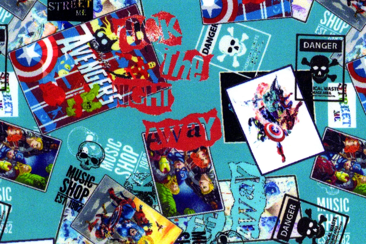 Flash Lining 28497-65 MARVEL fabric swatch