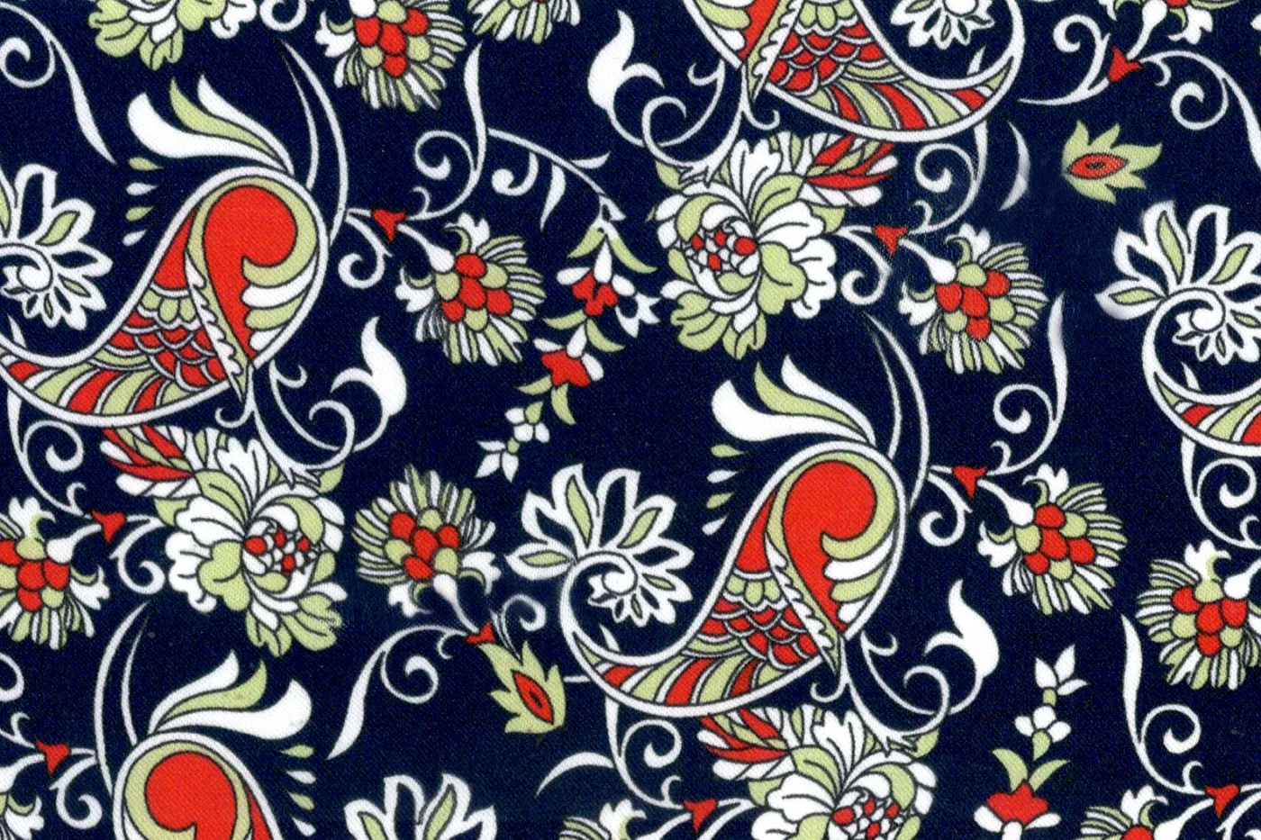 Flash Lining 28700-65 BLUE PAISLEY fabric swatch