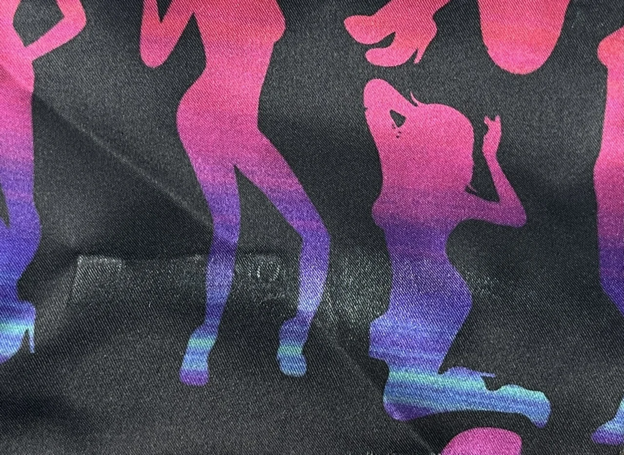 Flash Lining 28947-65 DANCING SILHOUTTE fabric swatch