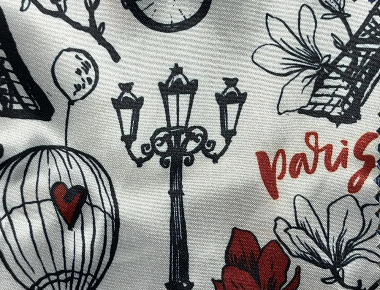 Flash Lining 28966-65 EIFFEL TOWER fabric swatch