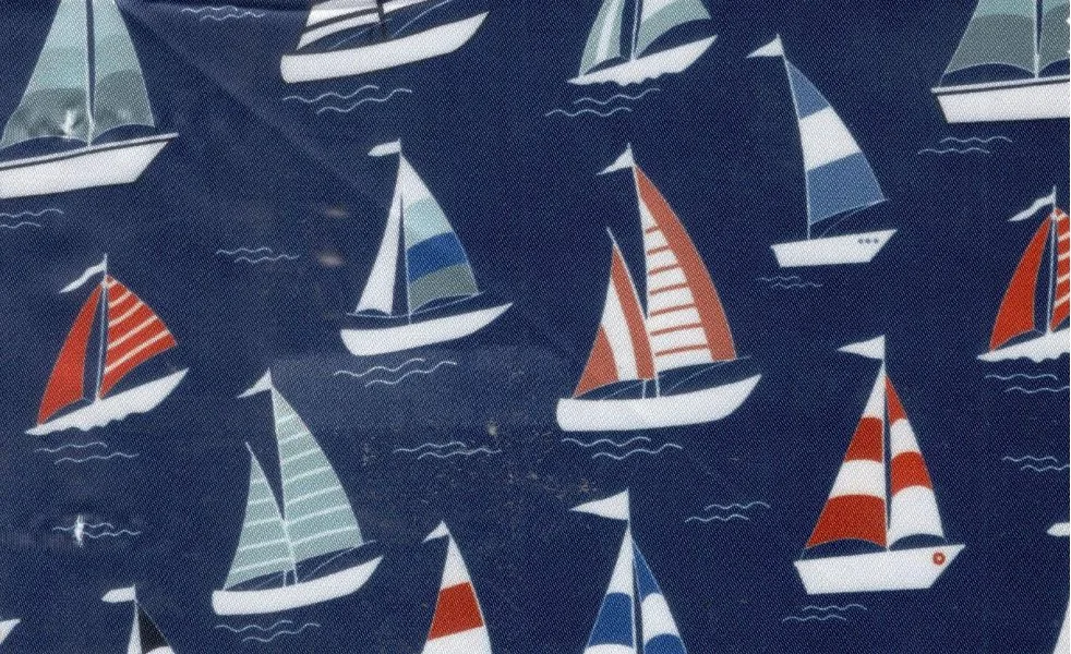 Flash Lining 28967-65 SAILBOAT fabric swatch