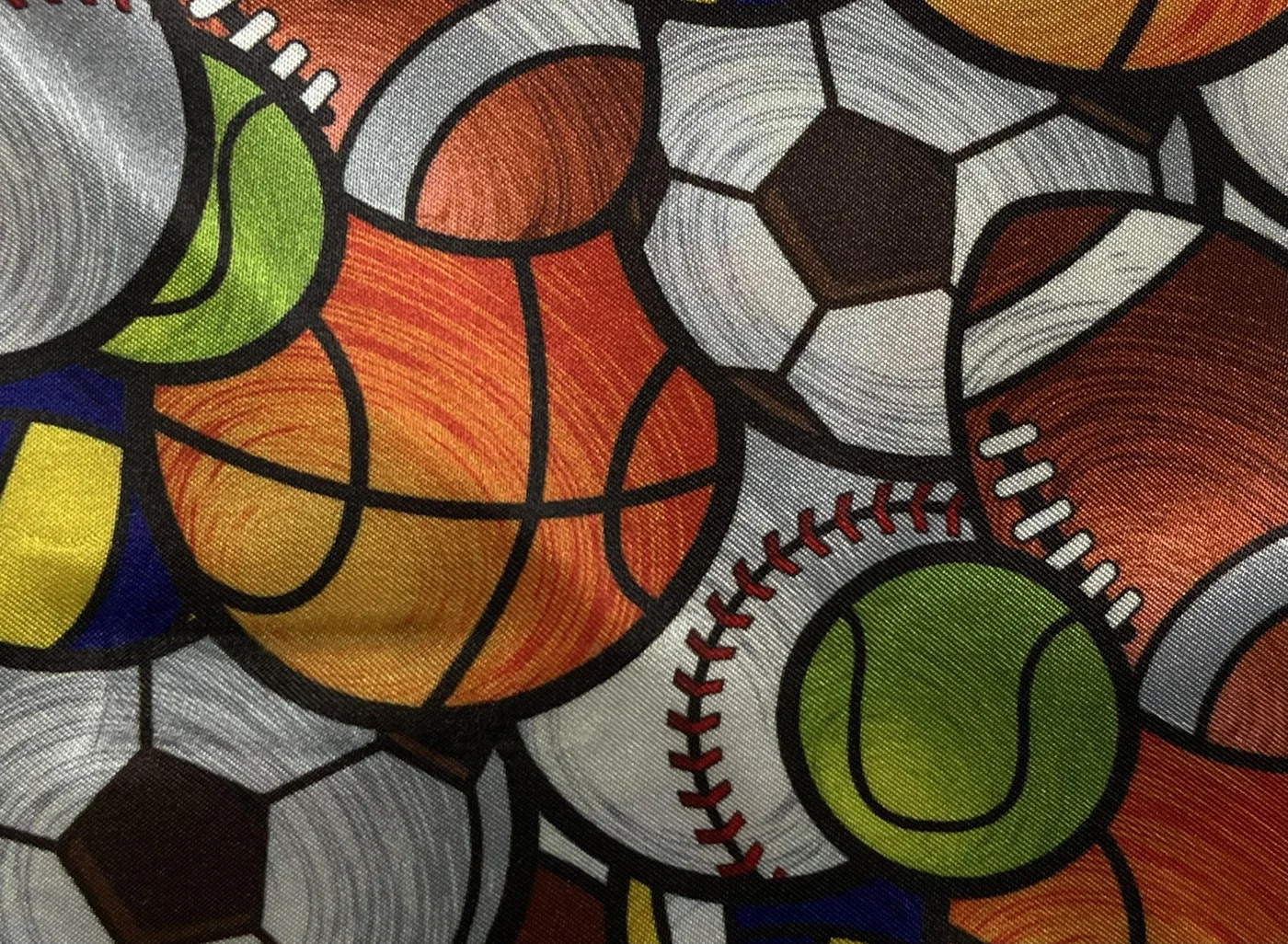 Flash Lining 28969-65 SPORT BALLS fabric swatch