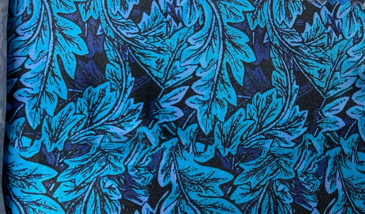 Flash Lining 29106-65 BLUE FLORAL fabric swatch