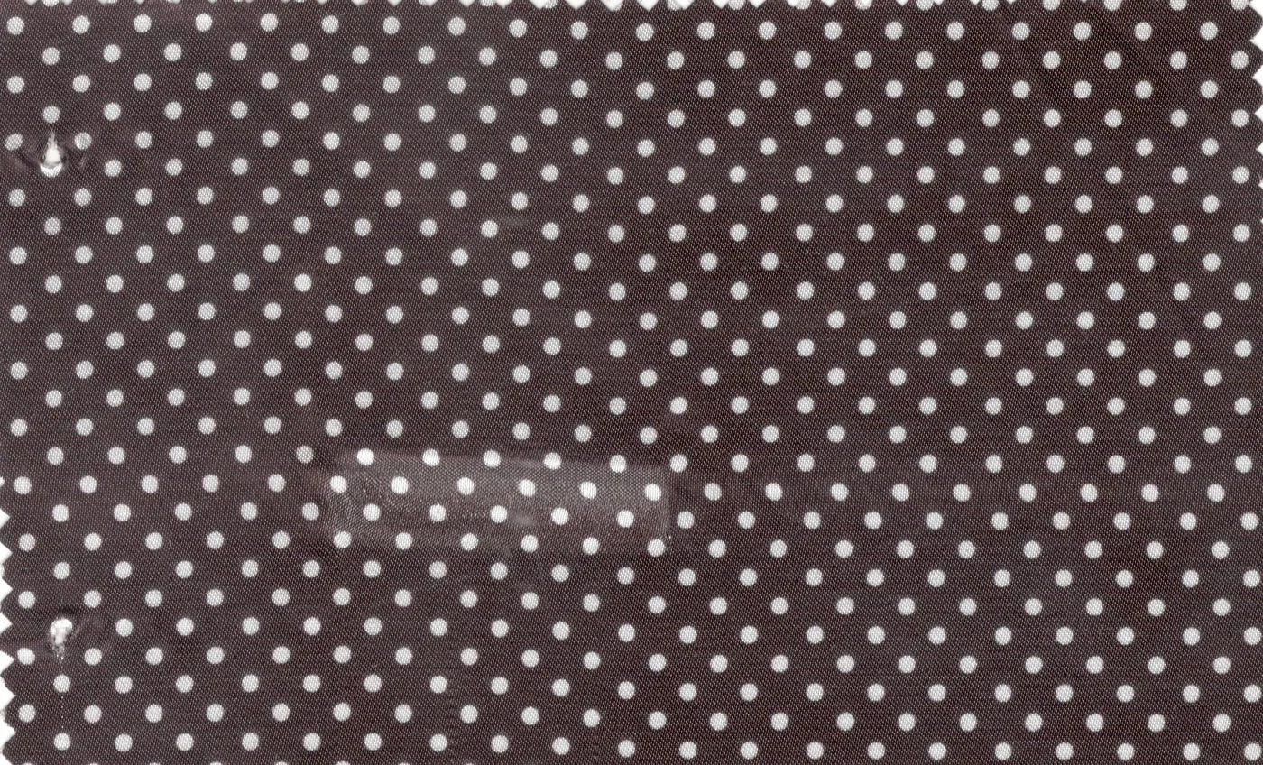 Flash Lining 29544-65 Brown Polka Dot fabric swatch