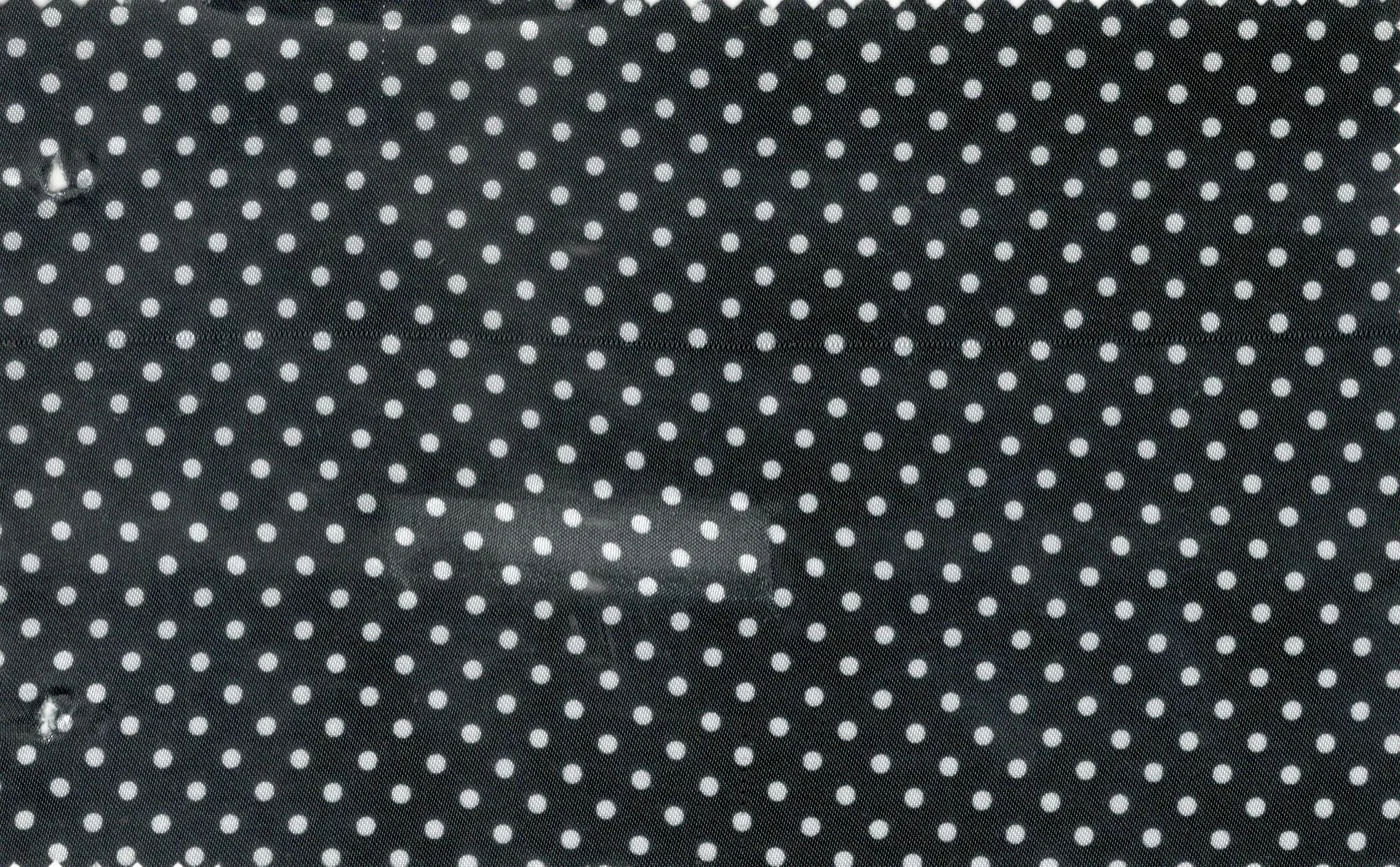 Flash Lining 29545-65 Black Polka Dot fabric swatch