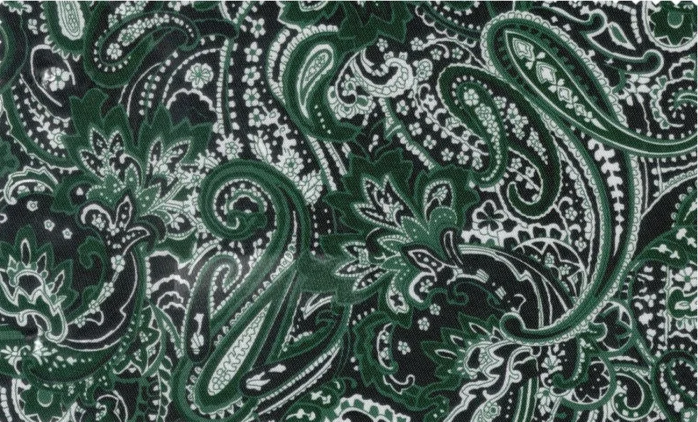 Flash Lining 29817-65 Green Paisley fabric swatch