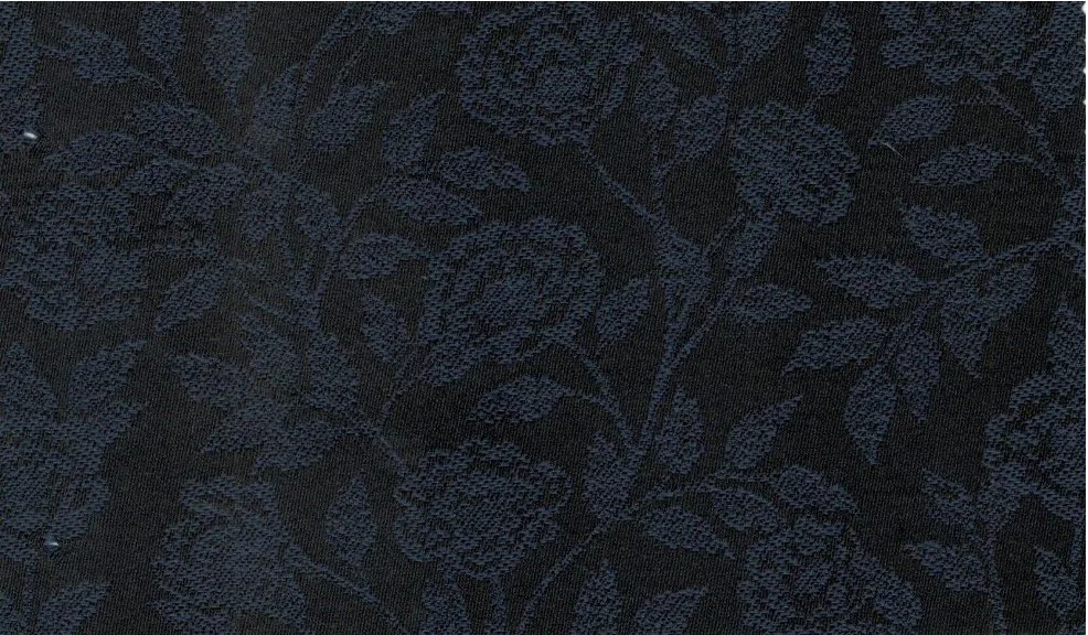 Gianfranco Bertolucci Ceremonial 30079-190 Blue/Black Floral fabric swatch