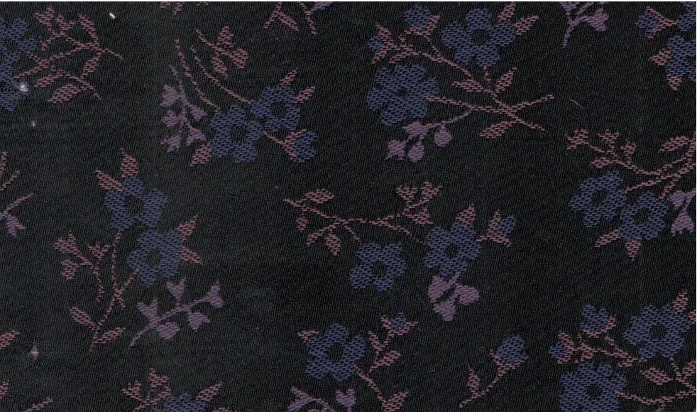 Gianfranco Bertolucci Ceremonial 30081-190 Black Floral fabric swatch